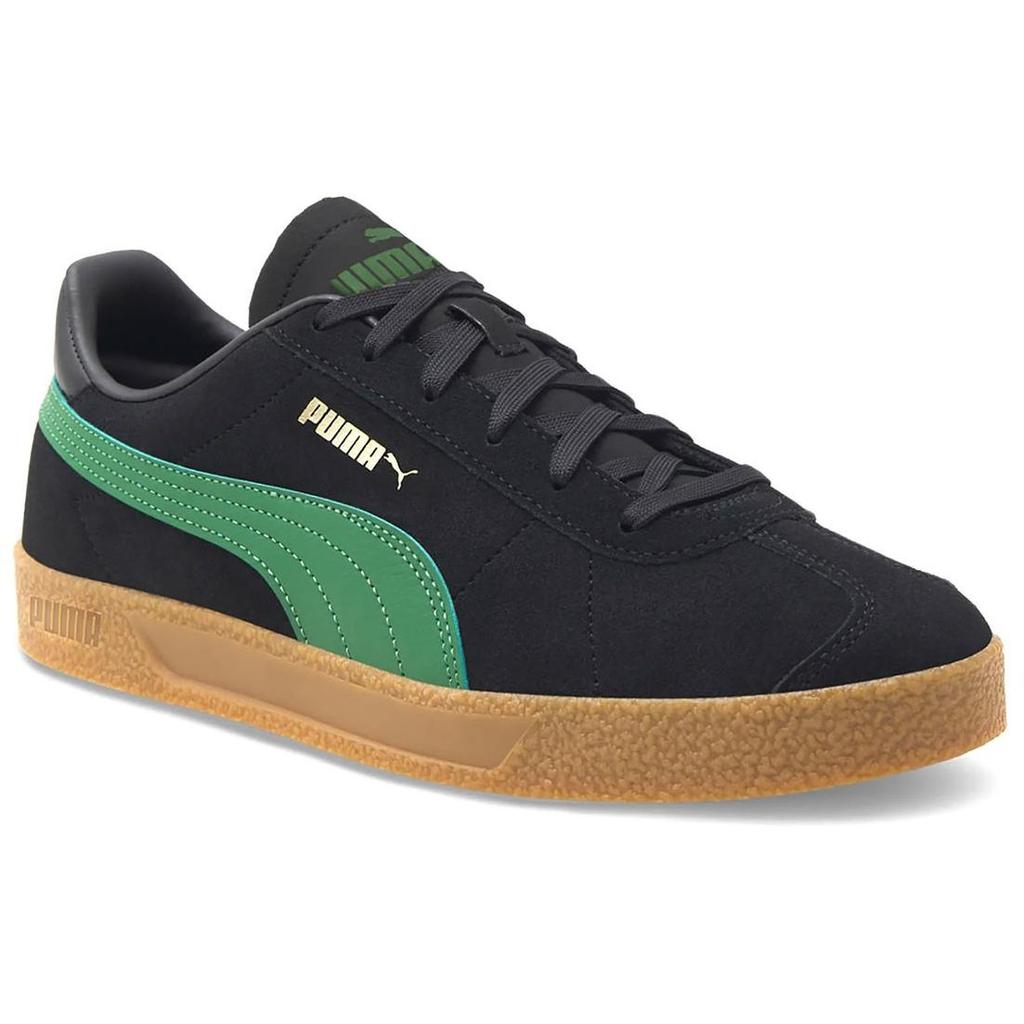 PUMA Club Abrasion Resistant Low top German Army Trainers Unisex Black Green Men's 381111-27