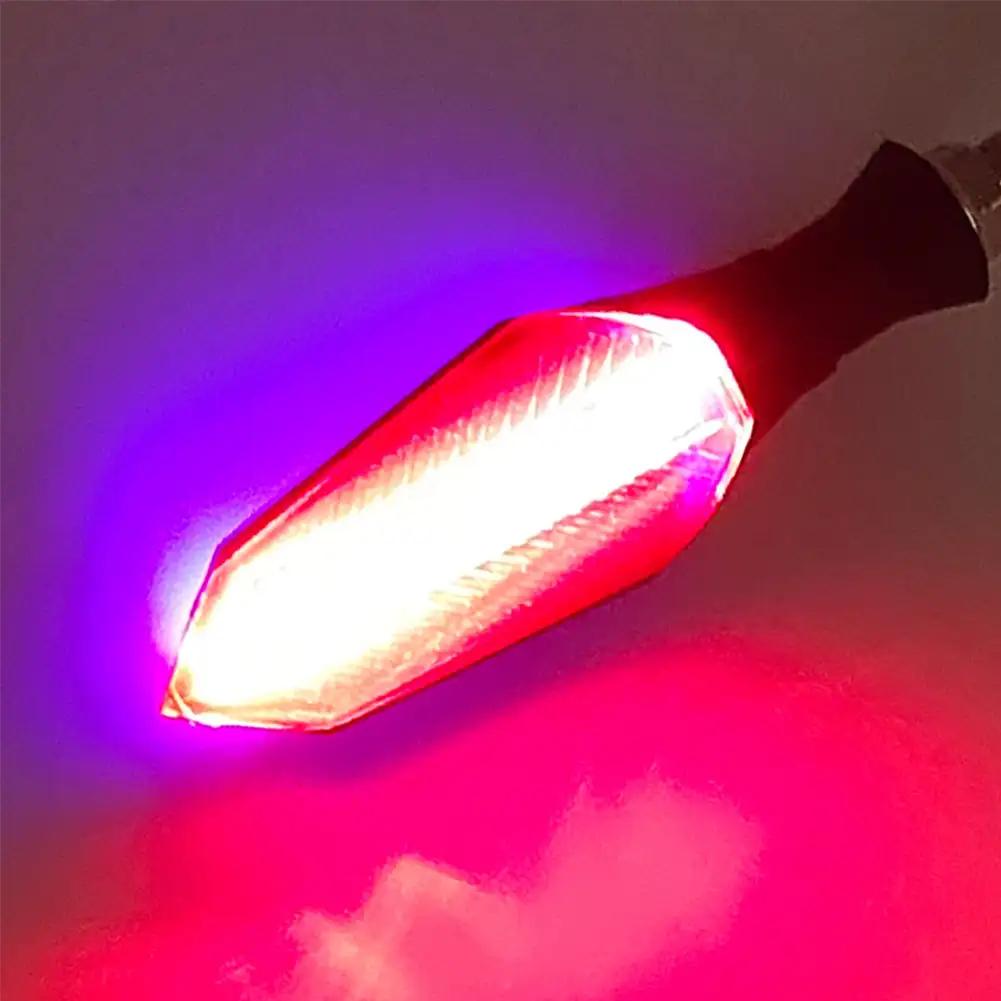 1Pair 12V LED Motorcycle Turn Signal Lamp Sequential Flowing Flash Lights Indicator Lights Running Light Motorcycle Tail Lights