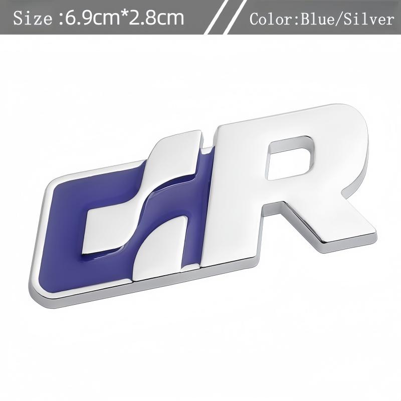 Fashion Metal Car Stickers Emblem Decal For Volkswagen R Racing VW Golf Passat Tiguan CC Sagitar Touareg SR GR Auto Stylin IF2 knuz4