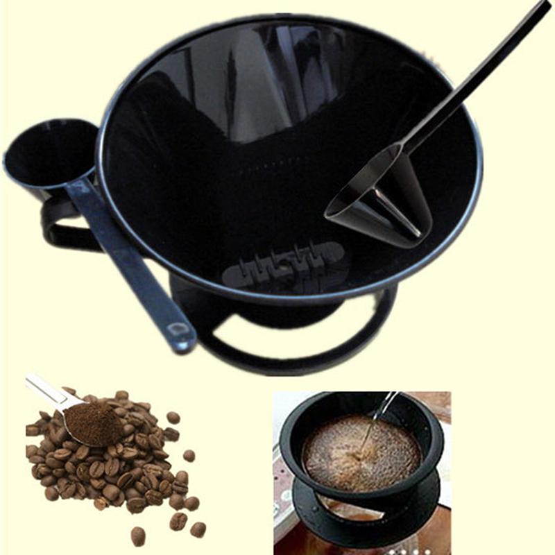 Многоразовый фильтр для кофе, кофейная чашка, сетка-сито с мерной ложкой