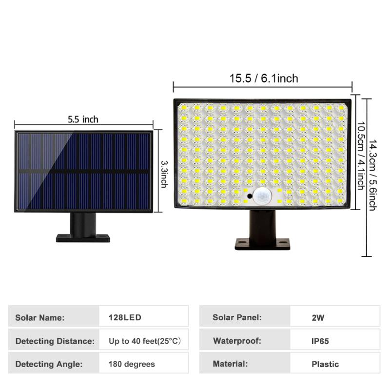 328 светодиодных настенных светильников на солнечных батареях для улицы 228 уличный светильник IP65 водонепроницаемый прожектор с датчиком движения солнечный 3-режимный уличный светильник садовое уличное украшение