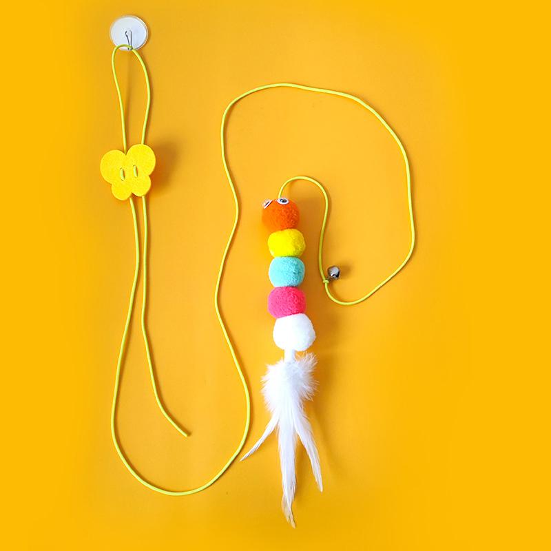 Интерактивная игрушка для кошек, подвесная игрушка-симулятор котенка для кошек, забавная интерактивная игрушка для себя, играющая палочка, аксессуары для кошек