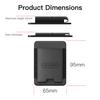 KEYSION Магнитный чехол-держатель для карт MagSafe для iPhone 17 16 15 Pro Max Samsung Huawei Эластичный кошелек-сумка из ПУ кожи Чехол для телефона