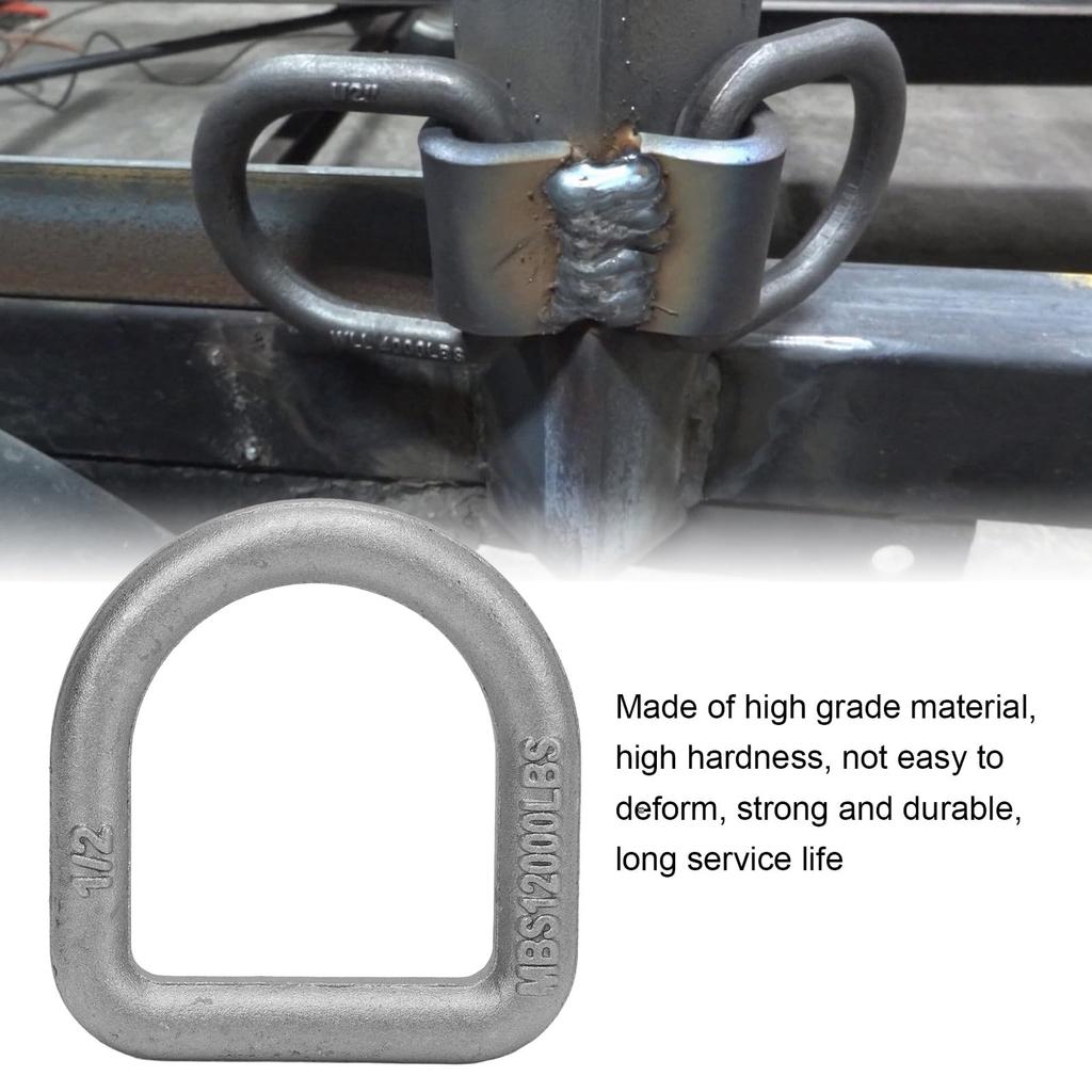 Trailer D-Rings, Heavy Duty and Reliable Trailer Welded D-Rings Set of 4