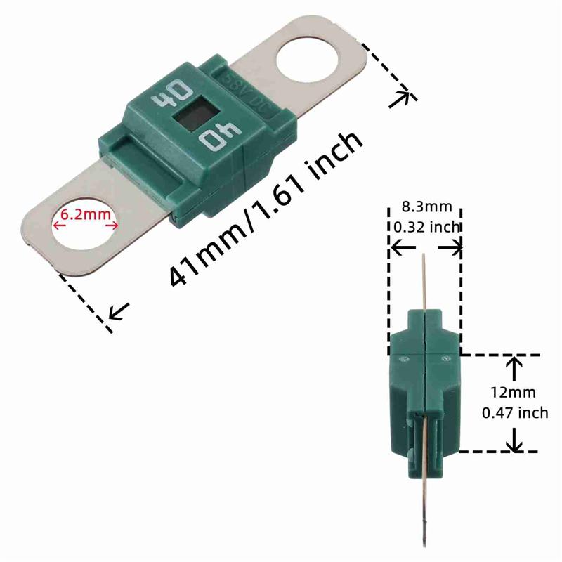 A28G-AMI/Midi Fuse High Current Fuse Bolt-On Fuse For Cars, Trucks, Construction Vehicles, Buses, Caravans (10Pc)