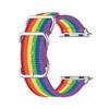 Rainbow Nylon Canvas Smart Watch Replacement Strap for Apple Watch Series 10 42mm/9 8 7 41mm/SE (2023) SE (2022) SE 6 5 4 40mm/3 2 1 38mm