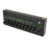 Sound Mixer 10 Channel RGB Professional Stereo Sound Mixer for Amplifier Speaker Handheld