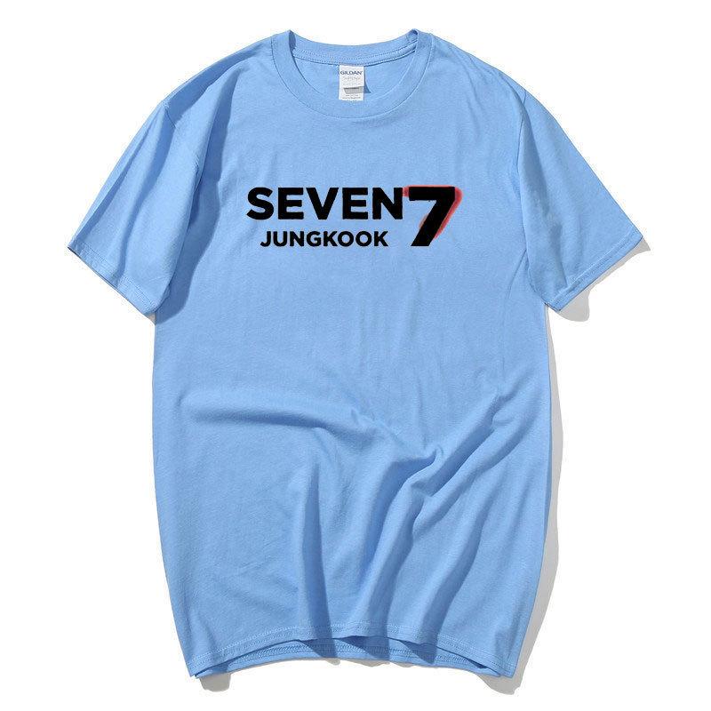 Small Group Seven Surrounding Harajuku Print Fashion Men'S And Women'S T-Shirts, Tops, Short Sleeves