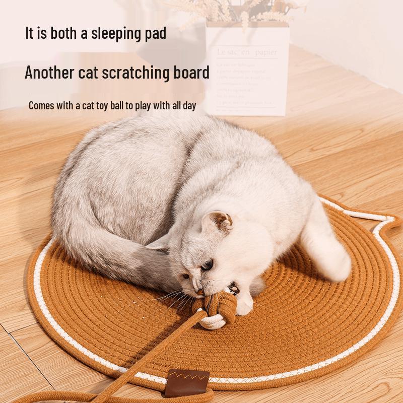 Durable Woven Cotton Rope Cat Scratcher Mat