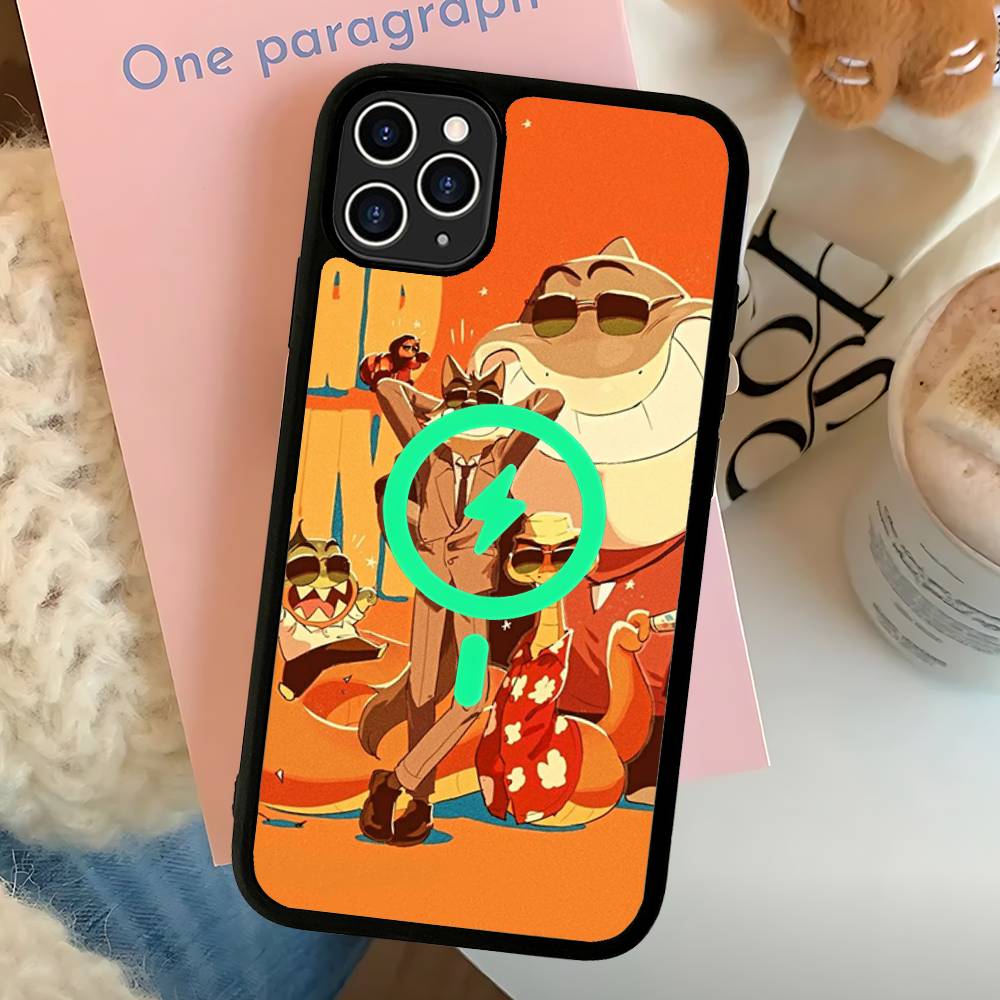Funny Anime The B-bad G-guys Phone Case Magnetic Case For IPhone 16 14 13 12 11 15 Pro Max For Magsafe Wireless Charge Cover