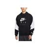 Nike Color Block Hooded Pullover College Style Long Sleeve Sweatshirt Men Sweatshirt Black HJ0274-010