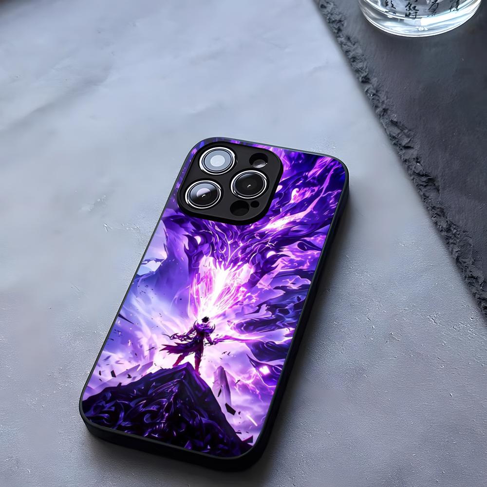 Аниме Игрис The Leveling Чехол для телефона Закаленное стекло Для IPhone 17 13 14 16 12 15 11 Pro Max Plus Mini X XR SE2020 Coque