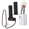12V500W Bike Throttle Grips Brush Controller 3?Speed Handle Electric Bicycle Accessory