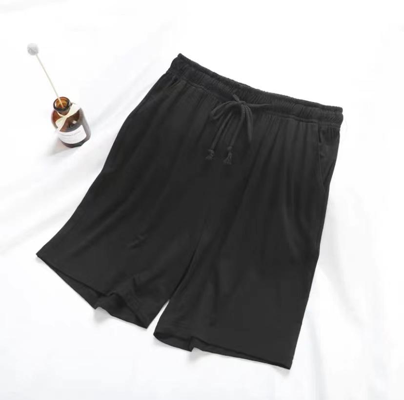 Men's Modal Cotton Sleep Shorts: Lightweight, Loose, Plus Size Casual Beachwear.