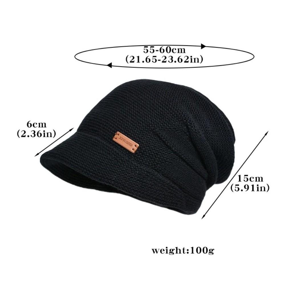 Вязаная шапка на флисовой подкладке, мягкий плюшевый берет, повседневные шапочки, для улицы