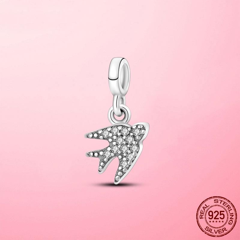 925 Silver My Love Starfish Flamingo Pendant Charms Fit Original Original Me Bracelet DIY Bead Jewelry For Women