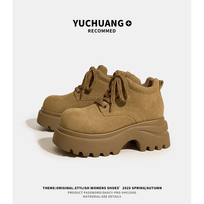 Женские ботинки мартин на толстой подошве, новые осенние короткие ботинки на небольшой платформе, универсальные повседневные ботинки в стиле милитари