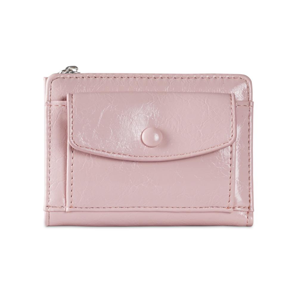 Ultra Thin Women Short Wallet Short Clutch Coin Pouch Portable PU Leather Card Holder Women