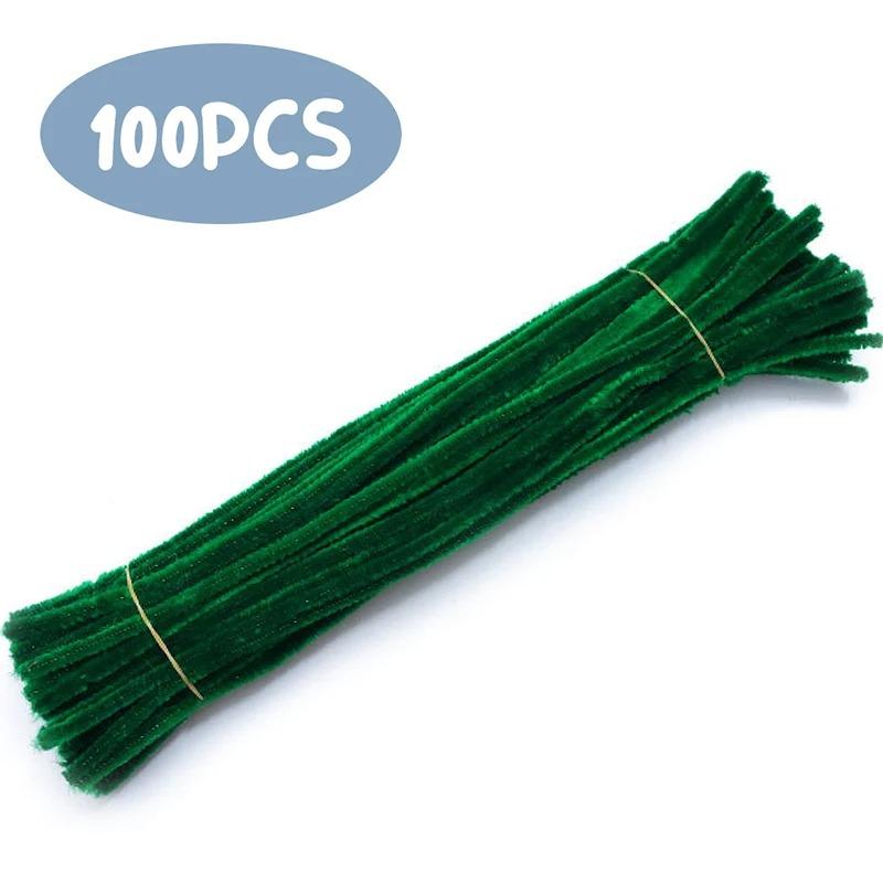 100 шт. красочный витой стержень синель стебель шерсть корень пушистый стержень железная проволока DIY ручная работа скручивание украшения для бара