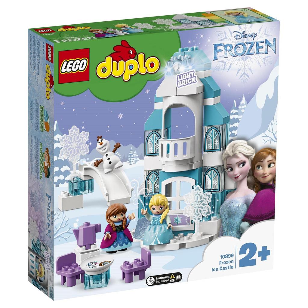 LEGO Duplo Frozen Ice Castle Рождественский подарок Рождество 10899 Игрушечный блок Подарок для младенцев Кукла Замок для младенцев Кукла для мальчиков и девочек от 2 лет и старше Светящаяся!