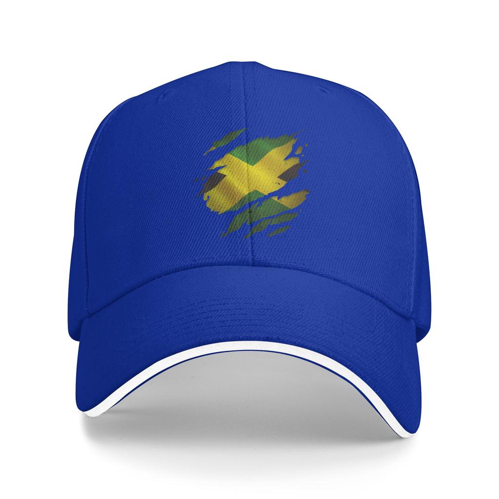 Women Unisex Jamaica Flag Ripped Scratch Heritage Culture Proud Jamaican Outdoor Hat Trucker Cap New Baseball Cap Sports Hats