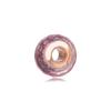 Fits Europe Bracelet Pink Shimmering Murano Glass Charms 925 Sterling Silver Beads for Jewelry Making