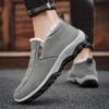 Мужские повседневные ботильоны слипоны Теплый мех Удобные кроссовки Нескользящие Ботас Мужская обувь Зимние сапоги для снега