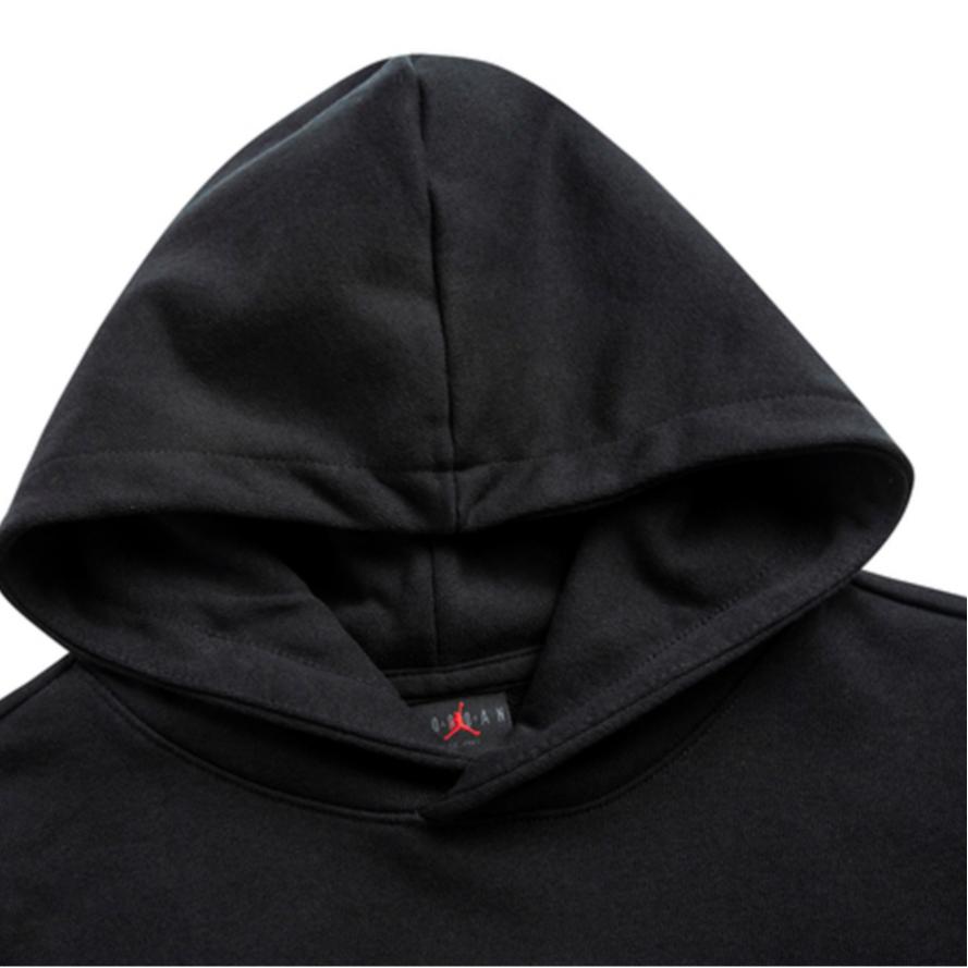 Jordan Толстовка с капюшоном из флиса с логотипом, однотонная, с длинным рукавом, для детей, толстовки с капюшоном JD2142096GS-001