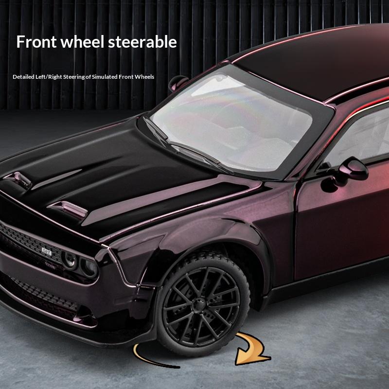 1:Масштаб 1:32 Hellcat Литье под давлением из цинкового сплава Симуляция Гальванизированный Суперкар Американский Мускул Спортивный Автомобиль Challenger Str Модель Автомобиля