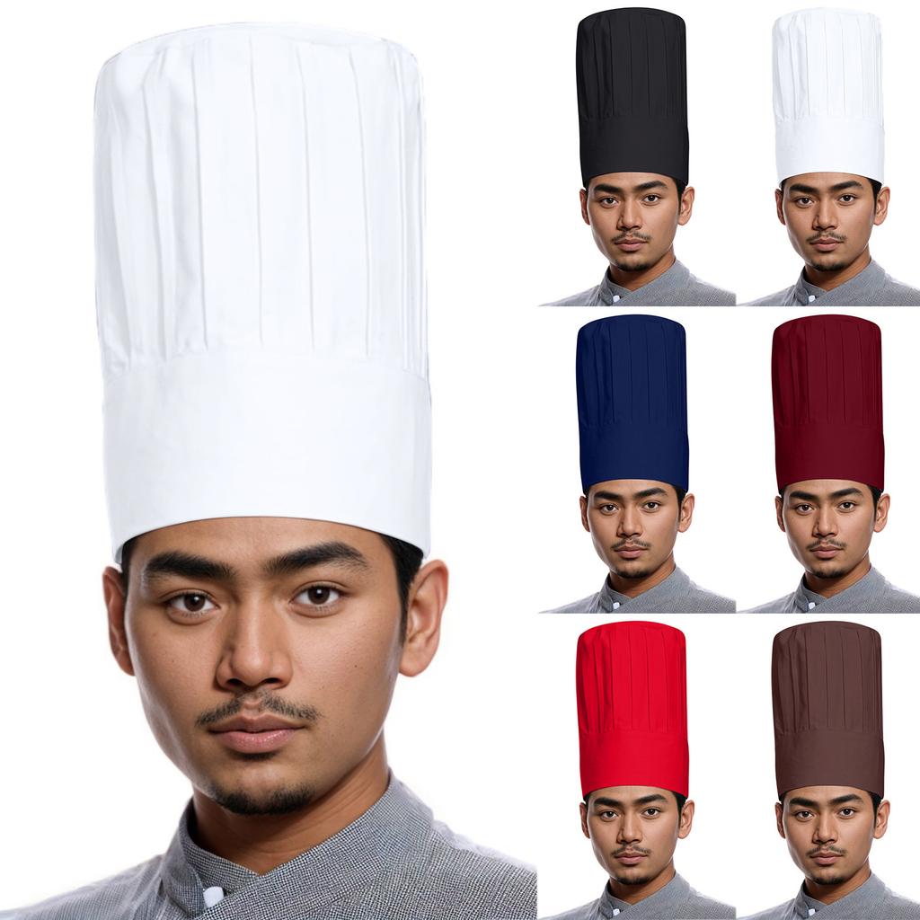 Знаменитая шляпа шеф-повара, кондитерская, тканевая шляпа, рабочая шляпа, плиссированная шляпа