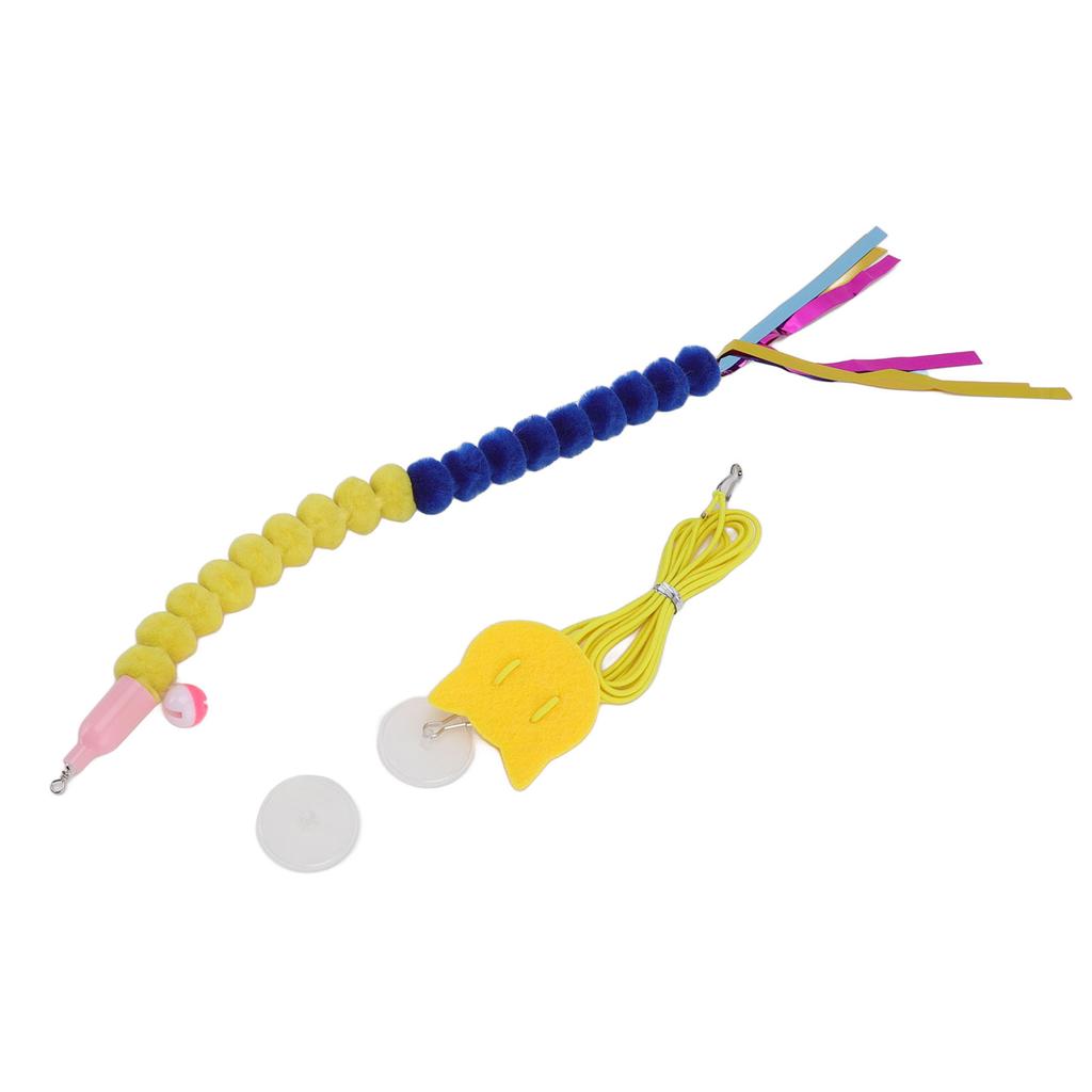 Подвесная игрушка для кошек, регулируемая интерактивная, бесследная, крючок, эластичный шнур, колокольчик, дверная подвесная игрушка для кошек