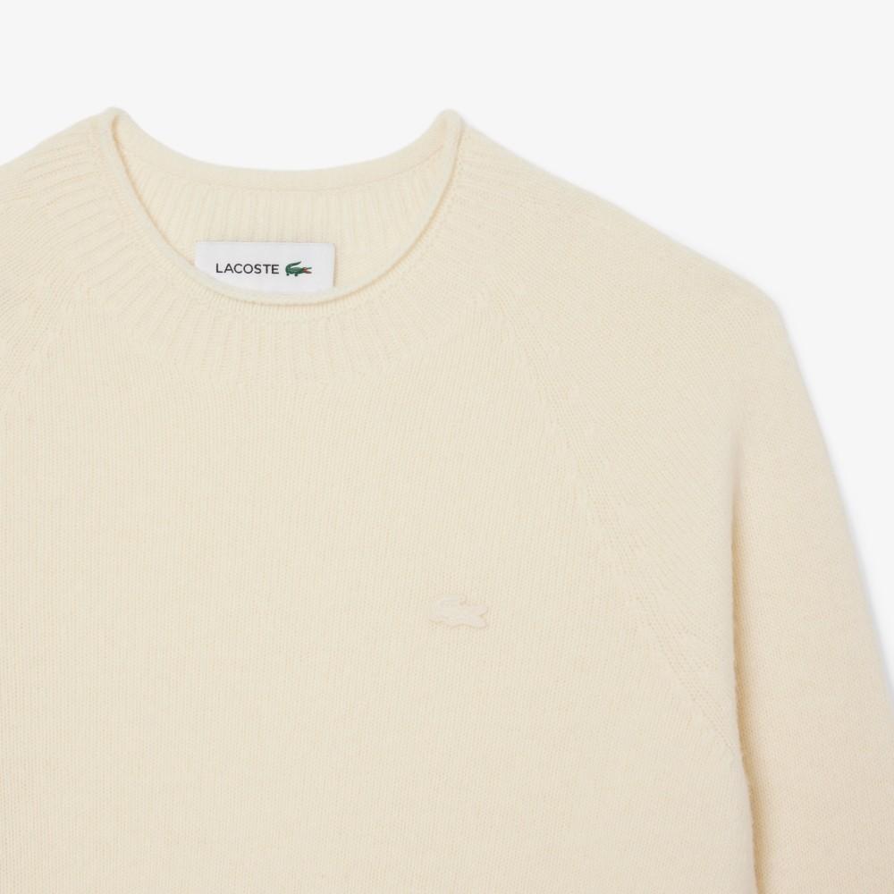 [lacoste] Women's Carded Wool Crew Neck Sweater AF4160-55NXFJ