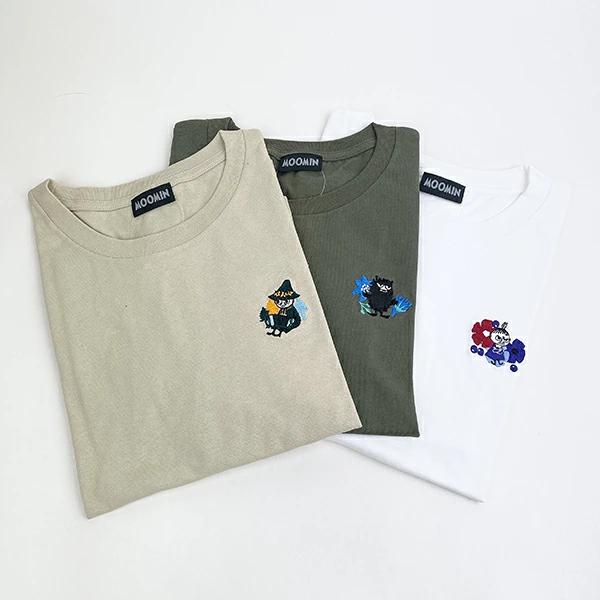 Moomin Little My Embroidered Big T-Shirt White Kesacak Series