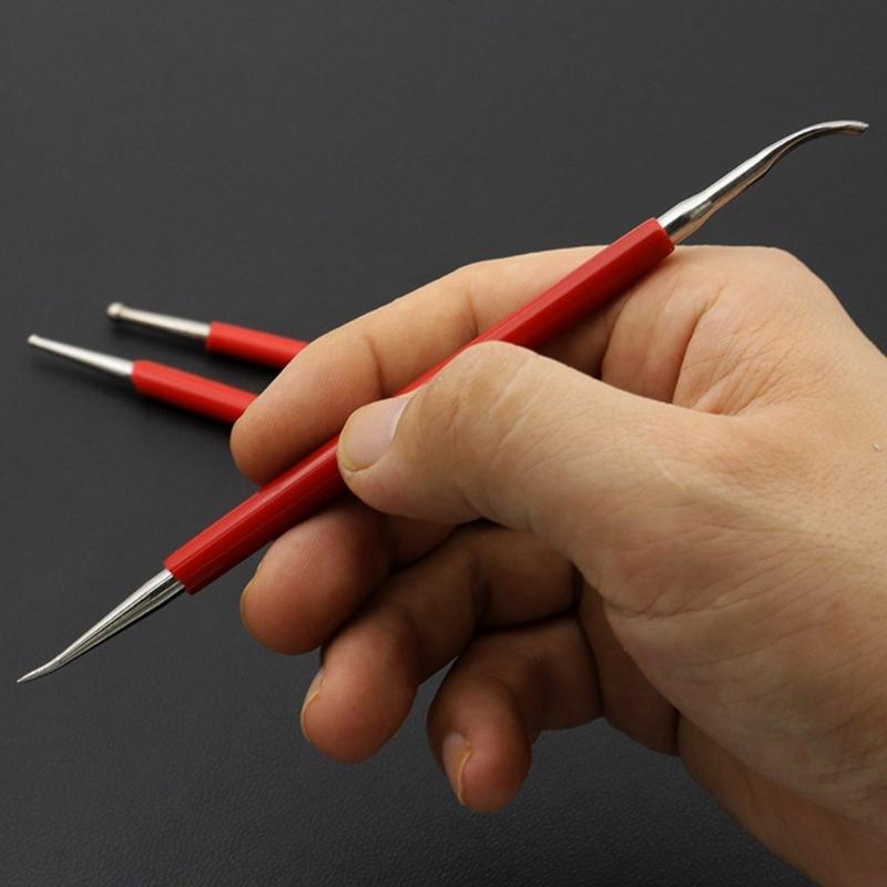 3/5/8 Pcs Leather Carving Tool Modeling Point Styluses Modelling Carving Tool Leather Embossing Spoons