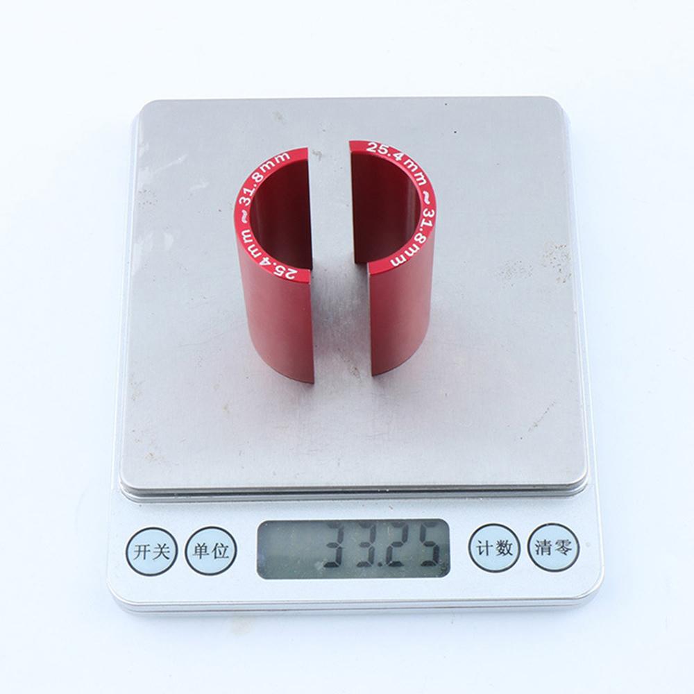 Zinc Zinc Alloy Reducing Sleeve Conversion Sleeve 25.4mm To 31.8mm Bike Handlebar Shim Reducer Bushing