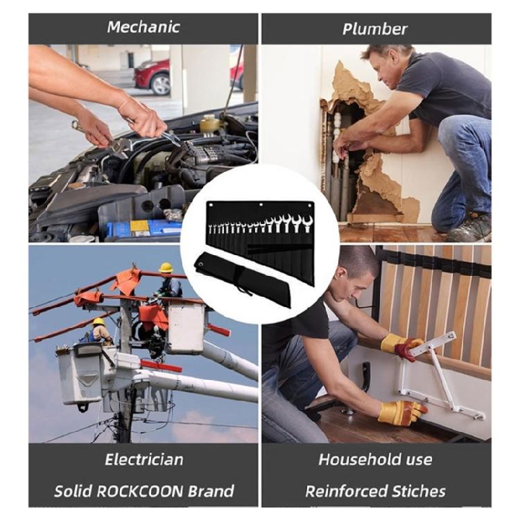 Органайзер-сумка для инструментов Усиленная ткань 600D для долговечности Сумка-органайзер для гаечных ключей