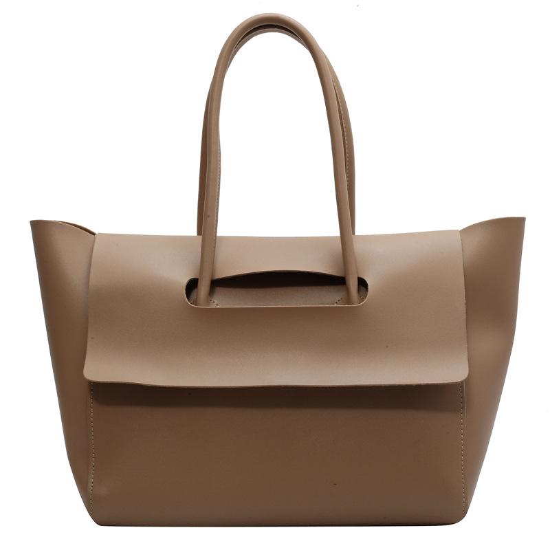 Premium Sense Large Capacity Women's Bag 2025 New Korean Version Handbag Bag Retro Commuter Tote Bag Versatile Shoulder Bag