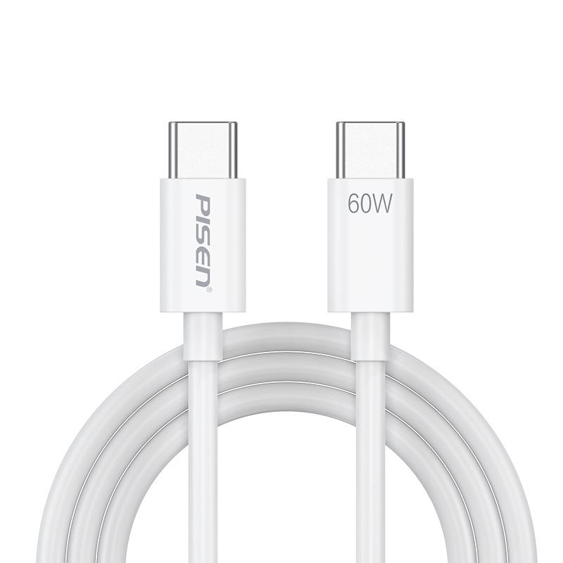 Кабель PISEN 60W Super Fast Charging C to C для ноутбуков Huawei и Android