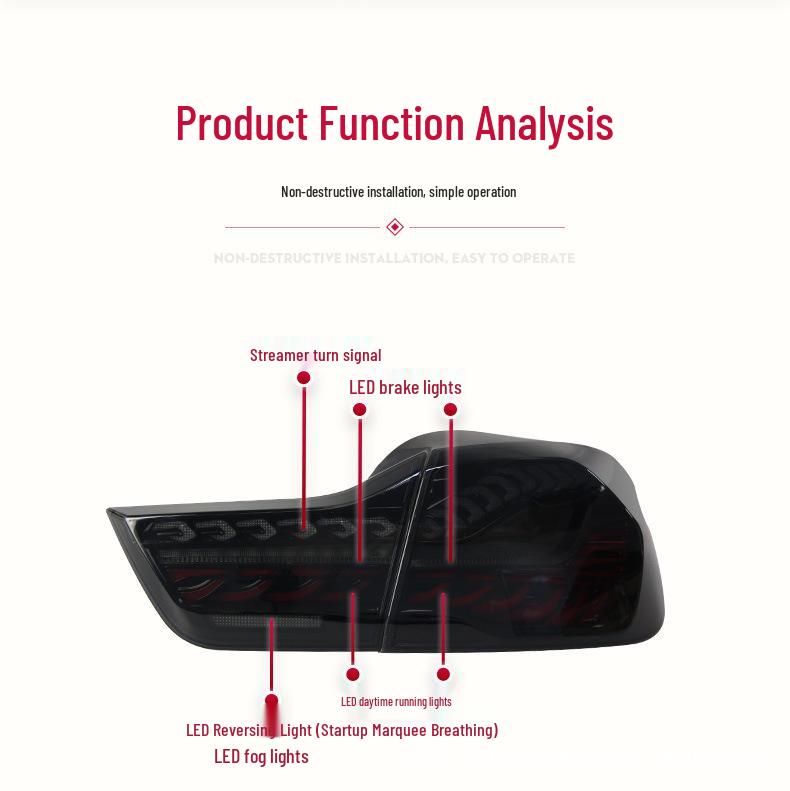 BMW 4 Series F32/F36/M4 F82 Dragon Scale LED Taillight with Sequential Turn Signal