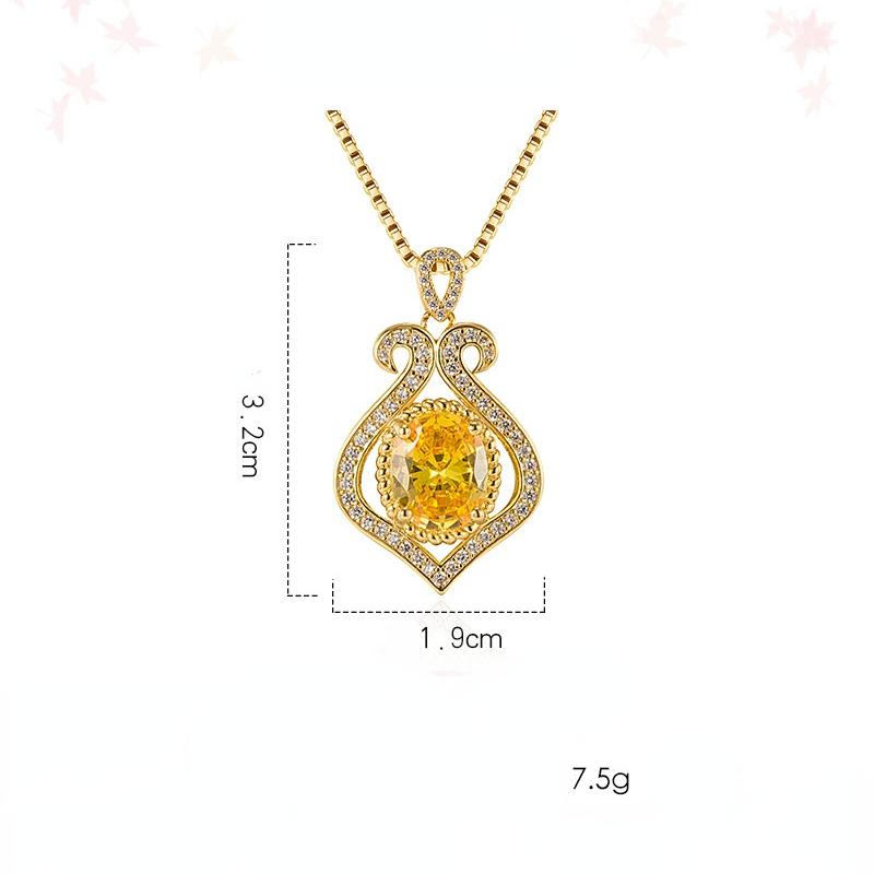 Sace Gems Women Necklace Pendant Copper Alloy Zircon Fashion Christmas Gift
