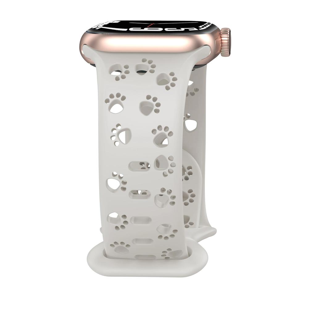 Классический силиконовый ремешок Dog Paw для Apple Watch Band 44 мм 40 мм Correa 38 42 мм браслет iwatch Series ultra 8 7 SE 6 5 4 3 49 мм 45 мм 41 мм