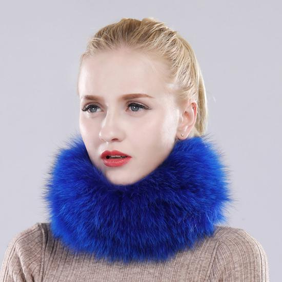 Новый шарф из натурального лисьего меха, меховые повязки на голову, женские зимние кольца, шарфы из лисьего меха, роскошные утеплители для шеи, хорошие эластичные глушители из 100% натурального меха