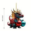 Christmas Children Xmas Dragon Keychain Xmas Dragon Home Decoration  Car Interior Accessory