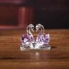 Colorful Crystal Swan Ornament Crystal Swan Ornament Fashion Home Decoration and Accessories  Home