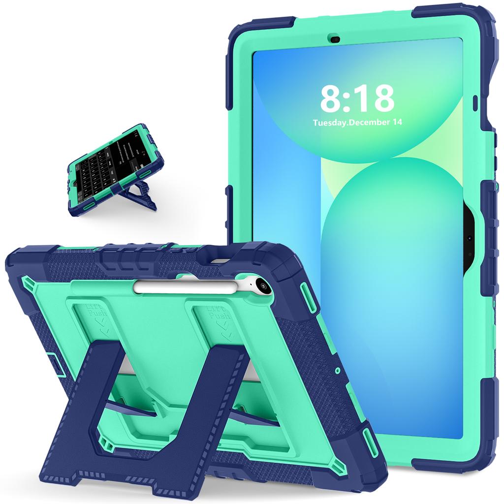 Чехол-подставка для Samsung Tab S10 Lite S9 FE Tab A11 A9 Plus A9+ A11+ Чехол для планшета Прочный Толстый Ударопрочный Жесткий Чехол