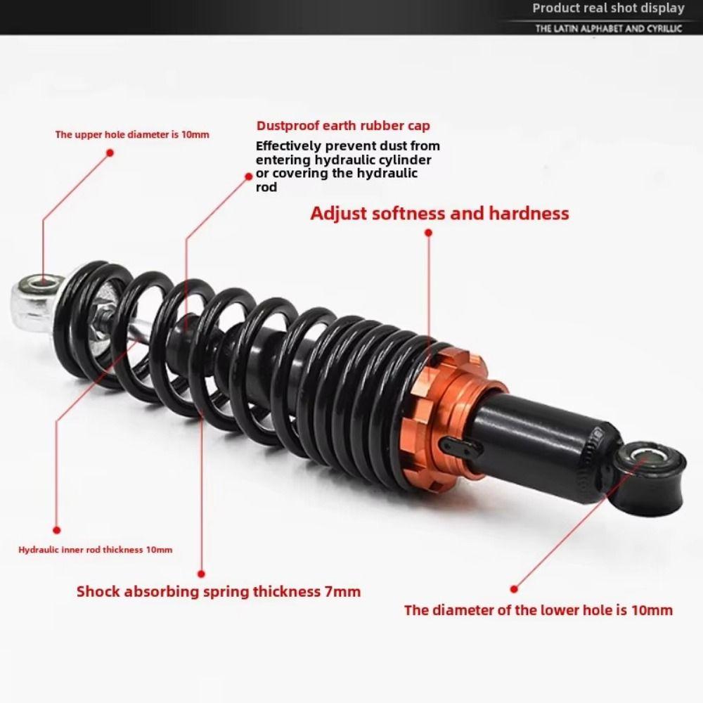 2Pcs Comfort Motorcycle Shock Absorber Adjustable Hydraulic Rear Shocks Electric Scooters