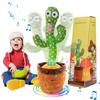Emoin Dancing Cactus Moving Imitating Plush Christmas Talking Cactus Toy for Boxed Embroidered Adjustable Battery Operated Toy, Cactus, Cactus,
