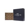 Coach Мужской кошелек-портмоне 10 отделений для карт Компактный Короткий Складывающийся Хаки 66551-QBTN2