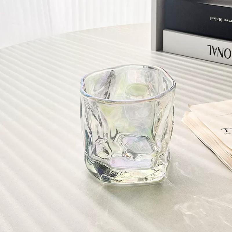280ml 2pcs Set Irregular Cocktail Glass Bar Party Drinking Utensils Colorful Twist Cup Summer Juice Tea Lemon Soda Beverage Cups