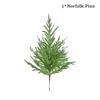 JUSTINLAU 2 фута Искусственная норфолкская сосна Кипарисовые листья Горшечные деревья Настольное искусственное дерево Праздничный Рождественский декор для дома или офиса